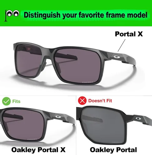Vista 4 de Prizo Reemplazo de lentes polarizadas para gafas de sol Oakley Portal X OO9460 - MultiOptions