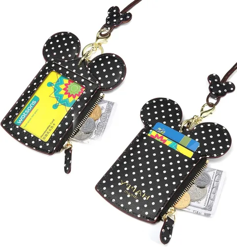 Vista 3 de JOSEKO Cartera con forma de animal para mujer, con forma de cuello, con forma de lunares, monedero