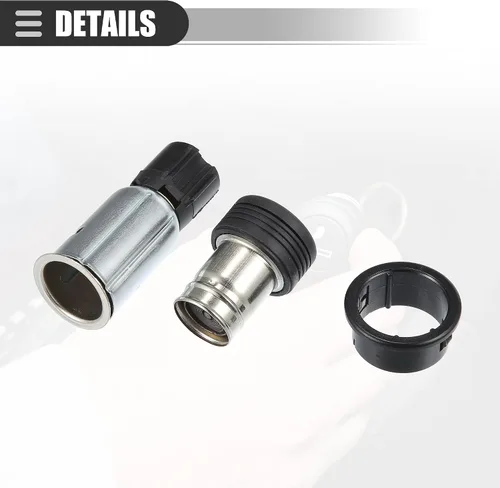 Vista 6 de Motoforti Conjunto de encendedor de cigarrillos de coche, enchufe para encendedor de cigarrillos, para Ford E-150 2009-2012, plástico