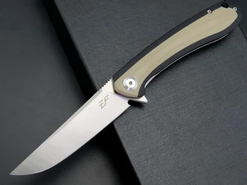 Vista 3 de Eafengrow EF947 EDC D2 Cuchillo plegable, carpeta de rodamiento de bolas con asa G10 con forro de bloqueo, cuchillo aleta EDC con bolsillo, camping