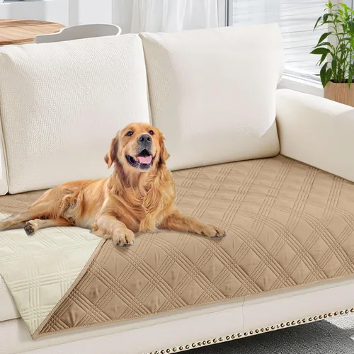 Vista 173 de hyha - Manta impermeable para cama de perro, mantas suaves para mascotas, funda impermeable para sofá para perros, fundas reversibles lavables