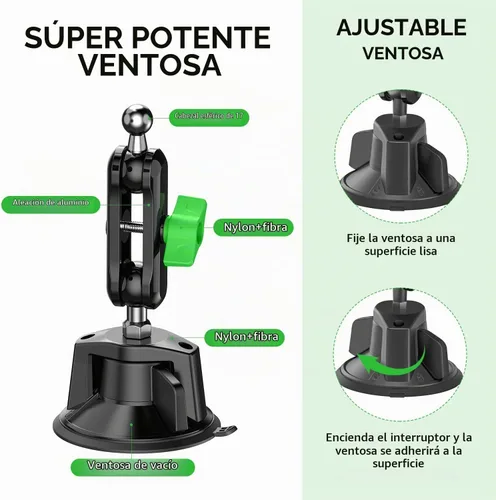 Vista 5 de psycat Chubby Grip - Soporte magnético para teléfono con ventosa para iPhone, Samsung, todos los teléfonos inteligentes, rotación de 360°, soporte