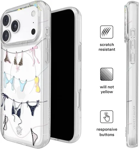 Vista 161 de VELVET CAVIAR Funda para iPhone 15, compatible con MagSafe, probada contra caídas de 10 pies, fundas protectoras de diseño, leopardo color rosa