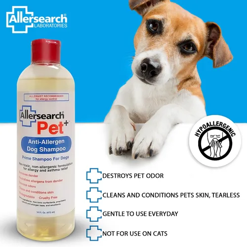 Vista 5 de Allersearch Champú para perros Pet+ Anti-Allergen 16 Oz