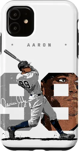 Vista 8 de Aaron Judge Number Portrait Baj New York MLBPA Case for iPhone 17