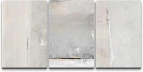 Vista 181 de wall26 Lienzo enmarcado para pared, juego de arte de acuarela pastel, paisaje rural, ilustraciones con formas abstractas, arte moderno, decorativo