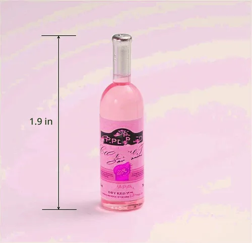 Vista 4 de Miniaturas de casa de muñecas a escala 1:12, botellas de alcohol para casa de muñecas, accesorios de cocina, mini comida en miniatura, accesorios