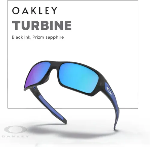 Vista 5 de Oakley OO9263 Turbine - Lentes de sol rectangulares para hombre + paquete con set de correa y accesorios de Oakley, bolsa de microfibra