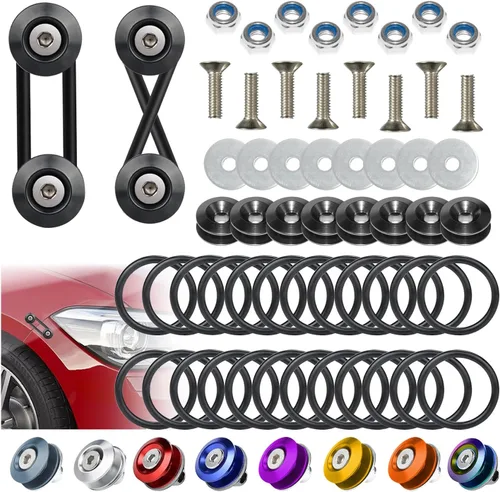 Vista 13 de BFXM Clips de parachoques universales, kit de liberación rápida para parachoques delantero y trasero, soportes de parachoques para automóviles