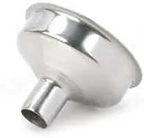 Vista 3 de Mini embudo de acero inoxidable para botellas de aceite esencial/frascos - paquete de 12