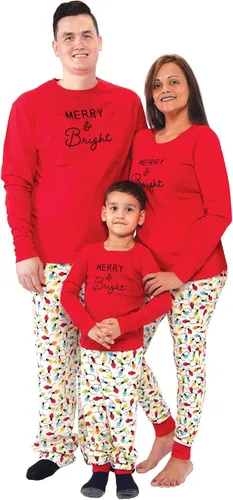 Vista 2 de Touched by Nature - Pijamas navideñas familiares a juego, Pijamas de día festivo, XXL