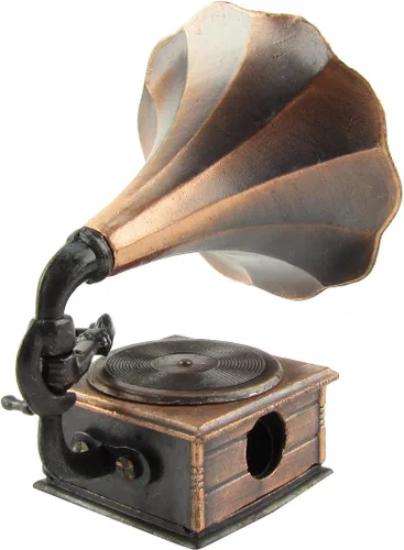 Vista 3 de 1:12 Escala Miniatura Phonograph Dollhouse Accesorio Gramófono Sacapuntas