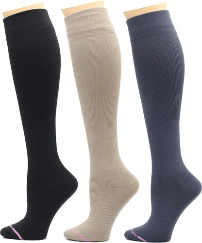 Vista 12 de Dr. Motion 3 pares de calcetines terapéuticos de compresión graduada para mujer