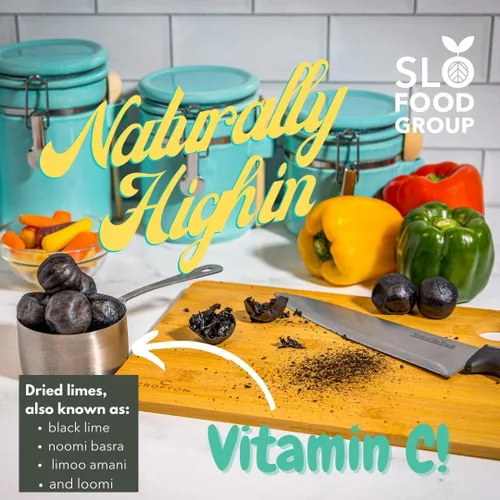 Vista 5 de Slofoodgroup Limas negras, lima seca, lima persa, loomi, ingredientes orientales moddle para agriar, 2 onzas