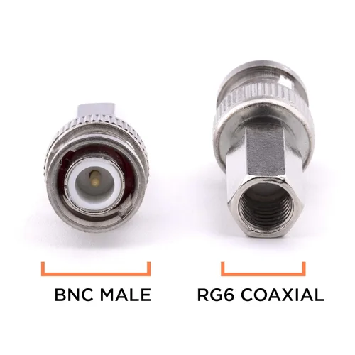 Vista 3 de THE CIMPLE CO Conector de cable coaxial RG6, atornillado (giro encendido) - SDI, HD-SDI, CCTV, seguridad, tarjeta de video, cámara, sin soldadura