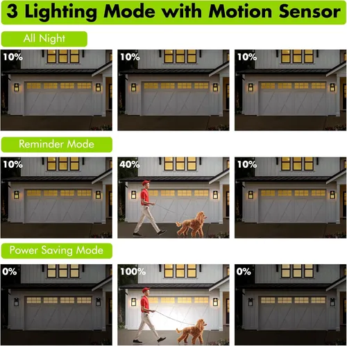 Vista 6 de Luz Solar de Pared para Exteriores con Sensor de Movimiento - Luces de Aplique Solar de Aluminio de 600 Lúmenes para Exteriores, Linterna de Pared