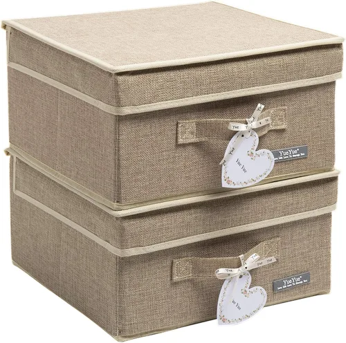 Vista 10 de YueYue - Cajas de almacenamiento de tela, Paquete de 4 piezas, paquete de 4 2