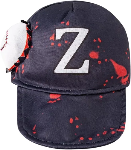 Vista 5 de Scary Boys Home Run - Jugador de béisbol de terror Zombi para niños, disfraz de Halloween para juegos de rol, aterrador para niños, fiestas