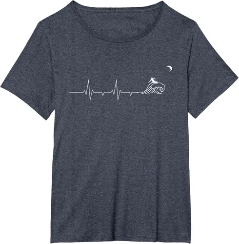 Vista 27 de Heartbeat EKG Pulse Kitesurf Kitesurf - Camiseta de kitesurf, Negro, S