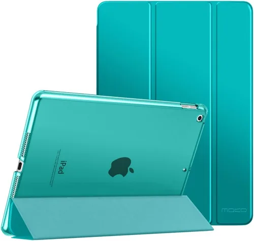 Vista 32 de MoKo - Funda compatible con iPad 2019, fina, ligera, inteligente, carcasa, cubierta de soporte con protector trasero traslúcido esmerilado 1-Oro Rosa