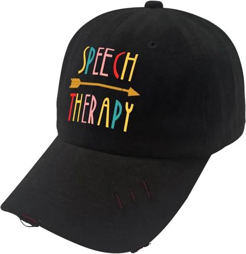 Vista 3 de Mens Baseball Cap Hat for Women's Funny Hat Light Weight Speech Therapys Squad Sun Visor Hat