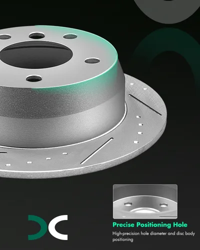 Vista 5 de SCITOO Kits de rotores de freno de disco trasero para Jeep Grand Cherokee 1999-2004