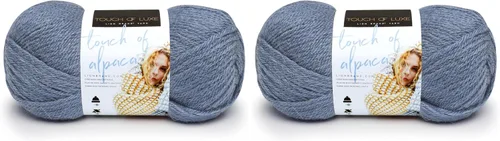 Vista 29 de Lion Brand Yarn Hilo Touch of Alpaca (1 madeja), color negro