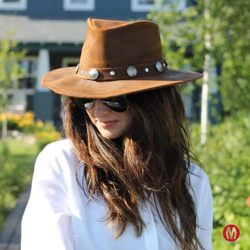 Vista 6 de Minnetonka Gorra unisex para hombre y mujer, de níquel búfalo