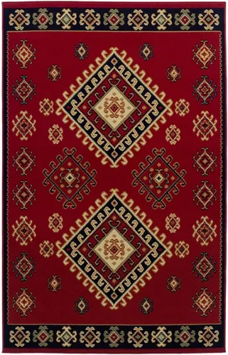 Vista 2 de SUPERIOR Alfombra Tradicional Santa Fe Colección 3 x 5 - Rojo