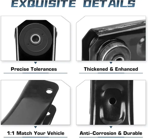 Vista 5 de Brazos de control superiores e inferiores delanteros para Jeep Grand Cherokee 1999 2000 2001 2002 2003 2004 + Kit de suspensión de brazos de control