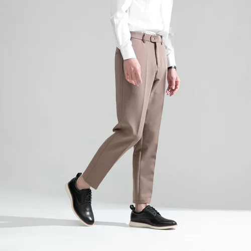 Vista 9 de Jousen Zapatos de vestir para hombre, estilo Oxford, informales, retro, clásicos, cómodos, formales, Derby, de negocios, para hombre