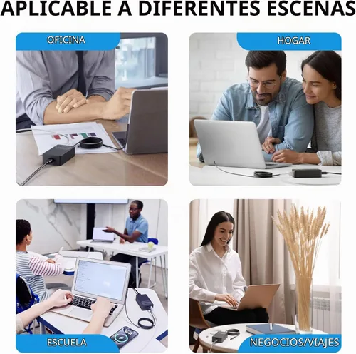 Vista 4 de Adaptador de corriente para cargador portátil Surface Pro de 65 W para Microsoft Surface Pro Compatible with Surface Pro 3/4/5/6/7/7+/8/9/X