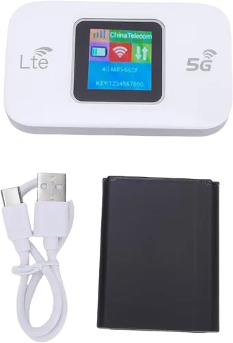 Vista 8 de Enrutador de punto de acceso móvil 5G, 300Mbps de alta velocidad LTE WiFi portátil con cifrado WPA WPA2, para viajes al aire libre Europa, Asia