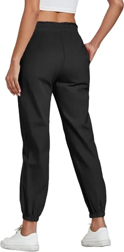 Vista 2 de Vrtige Pantalones deportivos con cintura elástica para mujer, con bolsillos