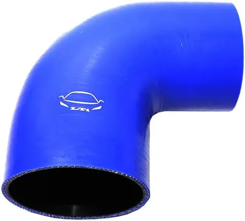 Vista 13 de Manguera de silicona reforzada de 4 capas de alto rendimiento de 2"-2.25" ID codo reductor acoplador de 90 grados para turbo/intercooler/tubería