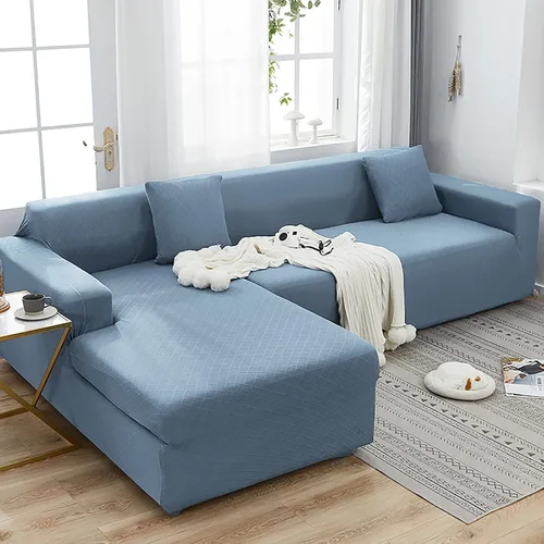 Vista 20 de Konsilsa Funda de sofá modular de alta elasticidad, fundas de sofá lavables de jacquard suave con parte inferior elástica, protector de muebles