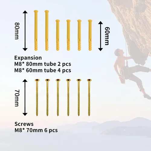 Vista 3 de POWER GUIDANCE Tabla de Agarre de Escalada en Roca, Fortalecedor de Manos de Madera, Ejercitador de Antebrazo para Escaladores y Atletas