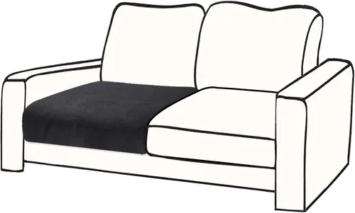 Vista 29 de BT.WA Funda de Cojín de Sofá de Terciopelo 1 Pieza Funda de Cojín de Asiento Elástica Funda de Sillón Fundas Separadas de Sofá Seccional Protector