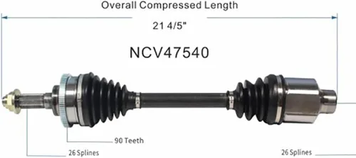 Vista 4 de 1PCS Front Passenger Side CV Axle Assembly CV Joint CV Shaft for Ford Probe