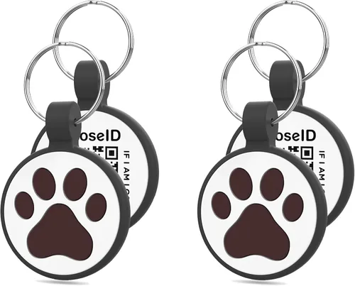 Vista 9 de Etiqueta para gatos con código QR, página de perfil en línea de mascota modificable, múltiples contactos de emergencia, silicona silenciosa, ligera