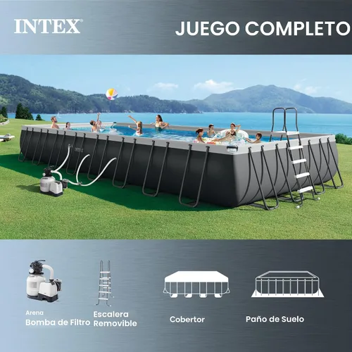 Vista 5 de Intex Ultra XTR - Juego de piscina sobre el suelo de 32 pies x 16 pies x 52