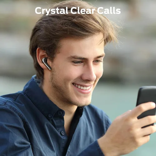 Vista 12 de Auriculares inalámbricos Monster N-Lite 208 Bluetooth 5.4 con micrófono integrado, control táctil, auriculares Bluetooth con 30 horas