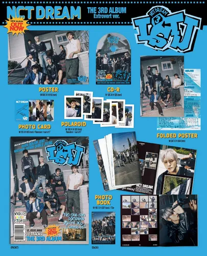 Vista 3 de NCT DREAM ISTJ 3rd Album Contents+Sticker+Photocard+Tracking Sealed (PhotoBook Extrovert Version)