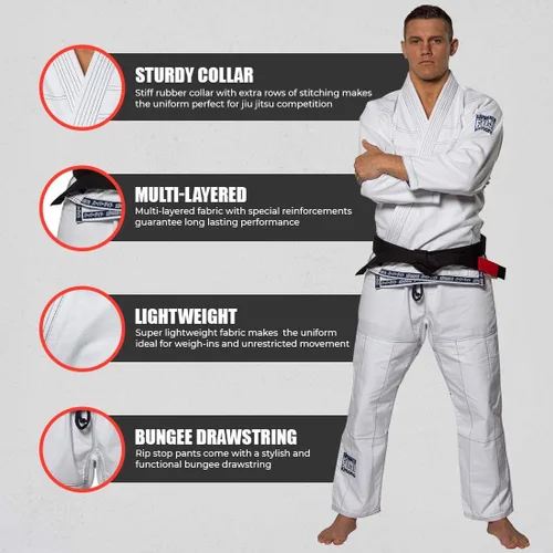 Vista 4 de Fuji Suparaito BJJ GI Uniforme de Artes Marciales
