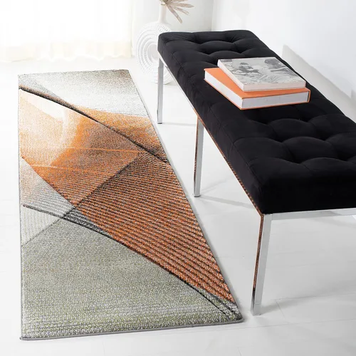 Vista 27 de SAFAVIEH Hollywood Collection - Alfombra decorativa de 2 pies 3 pulgadas x 4 pies, beige y azul, diseño moderno de mediados de siglo, no desprende