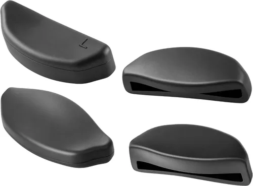 Vista 21 de Mryok Replacement Nose Pieces Nose Pads for Oakley Frogskins Range/Hybrid/HSTN/Top Knot/Frogskins Range XL Sunglass - Options 1 par negro - ajuste