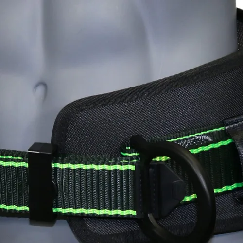 Vista 6 de AFP Cinturón de cuerpo de doble anillo en D de alta resistencia con costura premium y hebilla de lengüeta (OSHA/ANSI PPE)
