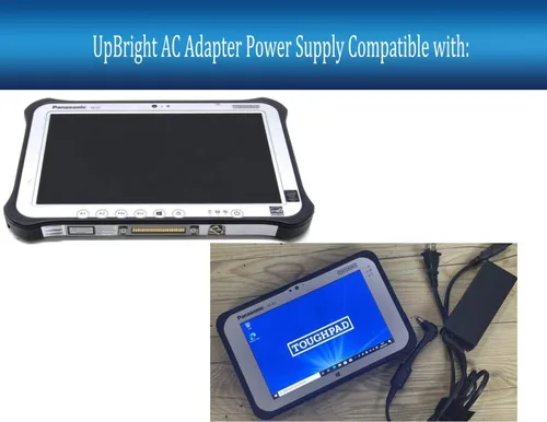 Vista 2 de UpBright Adaptador de 16V CA/CC compatible con Panasonic Toughpad FZ-G1 FZ-M1 4K FZG1 FZM1 FZ-G1J5266BM FZ-G1FA3AXCM CF-AA1623AG CF-AA1623AT