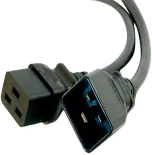 Vista 99 de Cable de alimentación C2G, cable de extensión corto, cable de extensión de alimentación, cable de alimentación de bloqueo, 10A, 250V, negro, 1 pie