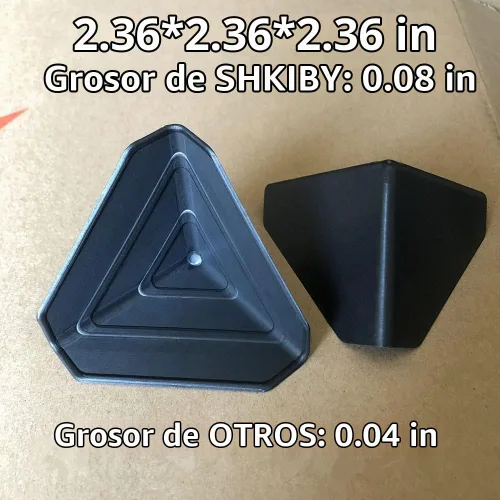 Vista 2 de Protectores de esquina para caja de envío (juego de 60 piezas) Protectores de borde de embalaje de plástico, protectores de esquina de embalaje